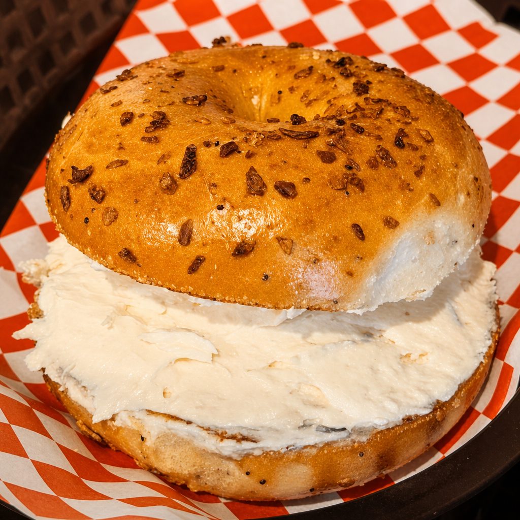 Bagel w/ Flavored Cream Cheese.